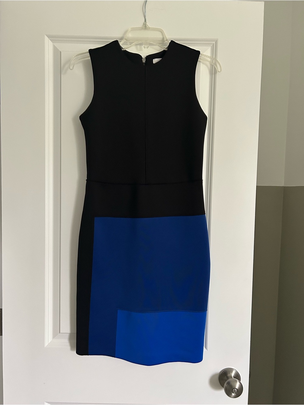 Reed Black and Blue Colorblock Sleeveless Sheath Dress Size 0